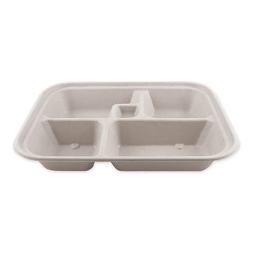 World Centric® Pla Lids For Fiber Bento Box Containers, Five Compartments, 12.1 X 9.8 X 0.8, Clear, 300-carton freeshipping - TVN Wholesale